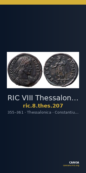 RIC VIII Thessalonica 207 — CANOA
