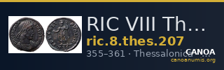 RIC VIII Thessalonica 207 — CANOA