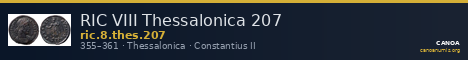 RIC VIII Thessalonica 207 — CANOA
