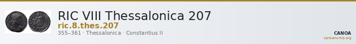RIC VIII Thessalonica 207 — CANOA