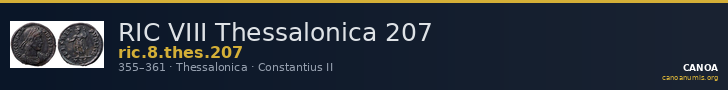 RIC VIII Thessalonica 207 — CANOA