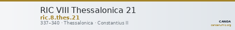 RIC VIII Thessalonica 21 — CANOA