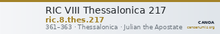RIC VIII Thessalonica 217 — CANOA
