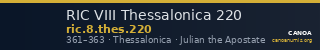 RIC VIII Thessalonica 220 — CANOA