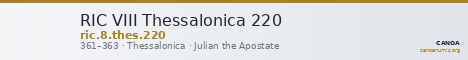 RIC VIII Thessalonica 220 — CANOA
