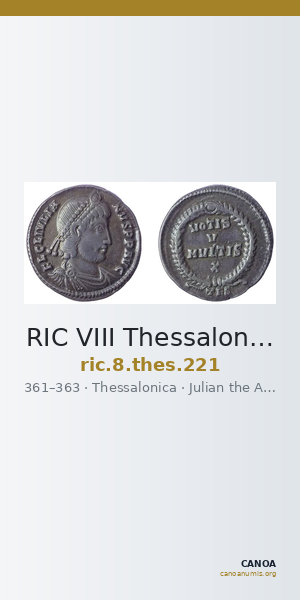 RIC VIII Thessalonica 221 — CANOA