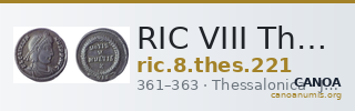 RIC VIII Thessalonica 221 — CANOA