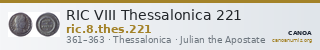 RIC VIII Thessalonica 221 — CANOA