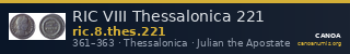 RIC VIII Thessalonica 221 — CANOA
