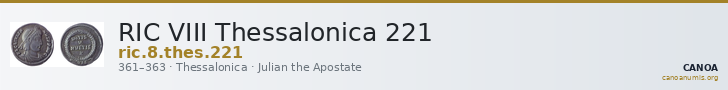 RIC VIII Thessalonica 221 — CANOA