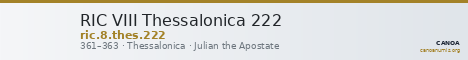 RIC VIII Thessalonica 222 — CANOA