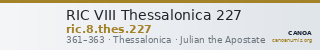 RIC VIII Thessalonica 227 — CANOA