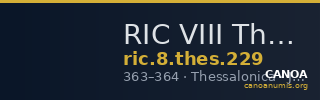 RIC VIII Thessalonica 229 — CANOA