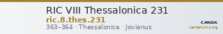 RIC VIII Thessalonica 231 — CANOA