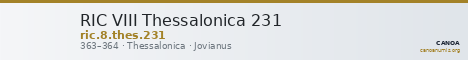 RIC VIII Thessalonica 231 — CANOA