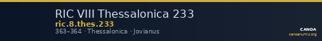 RIC VIII Thessalonica 233 — CANOA