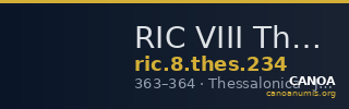 RIC VIII Thessalonica 234 — CANOA