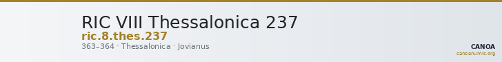 RIC VIII Thessalonica 237 — CANOA