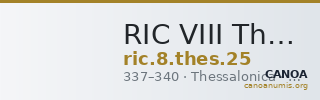 RIC VIII Thessalonica 25 — CANOA