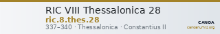 RIC VIII Thessalonica 28 — CANOA