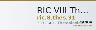 RIC VIII Thessalonica 31 — CANOA