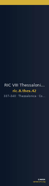 RIC VIII Thessalonica 42 — CANOA