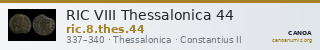RIC VIII Thessalonica 44 — CANOA