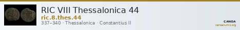 RIC VIII Thessalonica 44 — CANOA