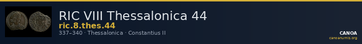 RIC VIII Thessalonica 44 — CANOA