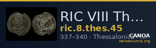 RIC VIII Thessalonica 45 — CANOA