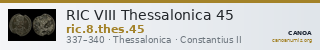 RIC VIII Thessalonica 45 — CANOA