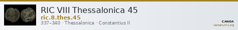RIC VIII Thessalonica 45 — CANOA