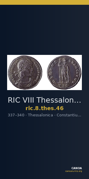 RIC VIII Thessalonica 46 — CANOA
