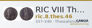 RIC VIII Thessalonica 46 — CANOA