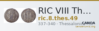 RIC VIII Thessalonica 49 — CANOA