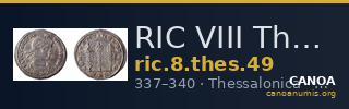 RIC VIII Thessalonica 49 — CANOA