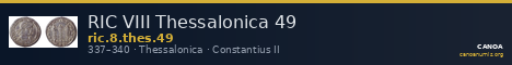 RIC VIII Thessalonica 49 — CANOA
