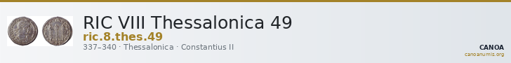 RIC VIII Thessalonica 49 — CANOA