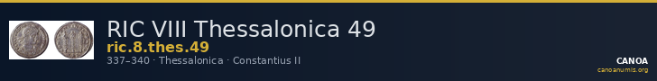 RIC VIII Thessalonica 49 — CANOA