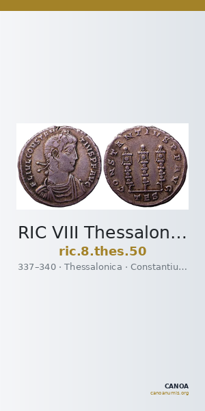 RIC VIII Thessalonica 50 — CANOA