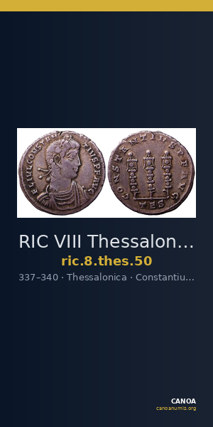 RIC VIII Thessalonica 50 — CANOA