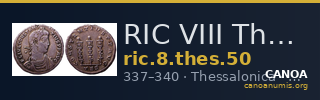 RIC VIII Thessalonica 50 — CANOA