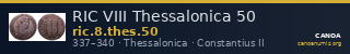 RIC VIII Thessalonica 50 — CANOA