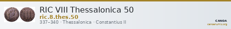 RIC VIII Thessalonica 50 — CANOA