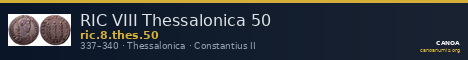 RIC VIII Thessalonica 50 — CANOA