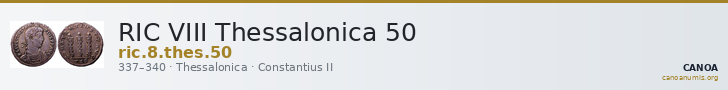 RIC VIII Thessalonica 50 — CANOA