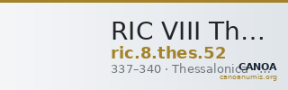 RIC VIII Thessalonica 52 — CANOA
