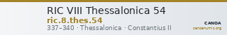 RIC VIII Thessalonica 54 — CANOA