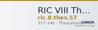 RIC VIII Thessalonica 57 — CANOA