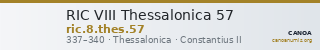RIC VIII Thessalonica 57 — CANOA